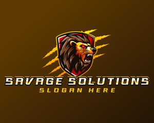 Shield Lion Esports logo design