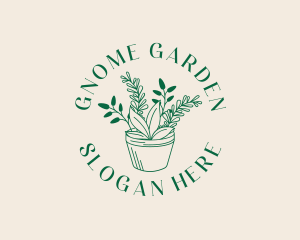 Plant Pot Gardening logo design