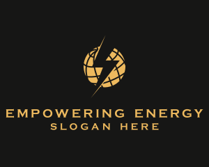 Lightning Globe Energy logo design