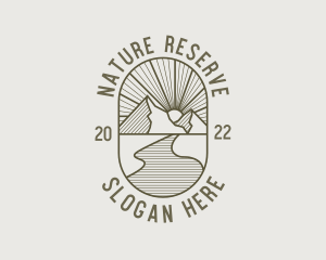 Mountain Nature Travel logo design