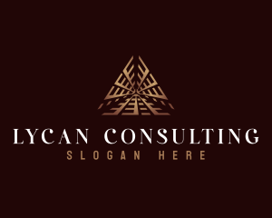 Luxury Pyramid Triangle  logo design