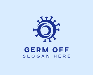 Germ Bacteria Laboratory logo design