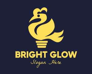 Yellow Bird Bulb logo