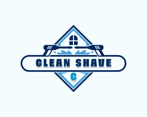 Pressure Washing Clean Sanitation logo design