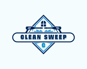 Pressure Washing Clean Sanitation logo design