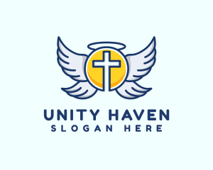 Cross Wings Religion logo
