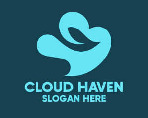 Cloud Leaf Data logo design