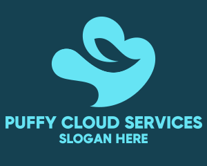 Cloud Leaf Data logo design