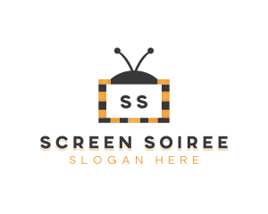 Bee Television Screen logo design