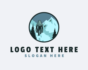 Yeti Beast Cryptid logo