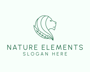 Nature Wild Lion logo design