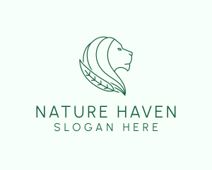 Nature Wild Lion logo design