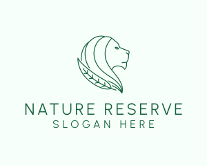 Nature Wild Lion logo design