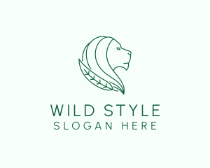 Nature Wild Lion logo design