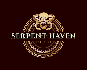  Serpent Skull Venom logo design