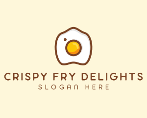 Fried Egg Camera logo design