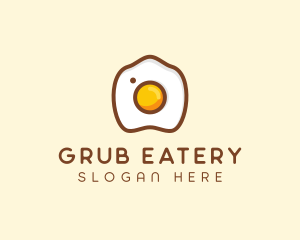 Fried Egg Camera logo design