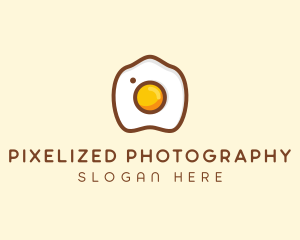 Fried Egg Camera logo design