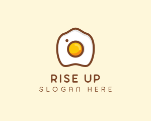 Fried Egg Camera logo design