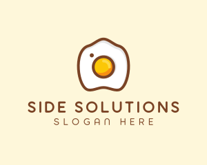 Fried Egg Camera logo design