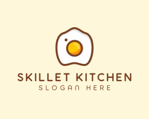 Fried Egg Camera logo design