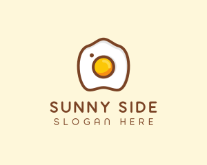 Fried Egg Camera logo design