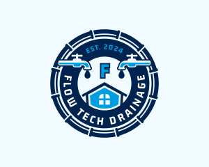 Faucet Plumbing Pipes logo design