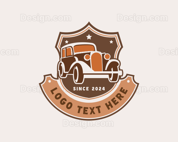 Classic Car Mechanic Logo