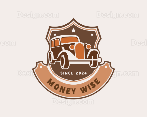 Classic Car Mechanic Logo