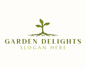 Organic Planting Eco logo design