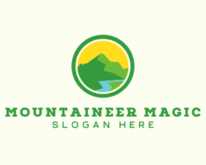 Outdoor Mountain Alps logo design