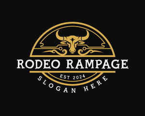 Western Bull Rodeo Ranch logo design