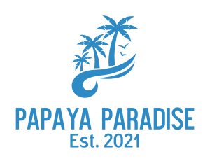 Blue Vacation Resort  logo design