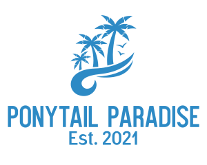 Blue Vacation Resort  logo design