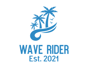 Blue Vacation Resort  logo design