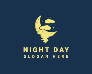 Night Moon Lake logo design