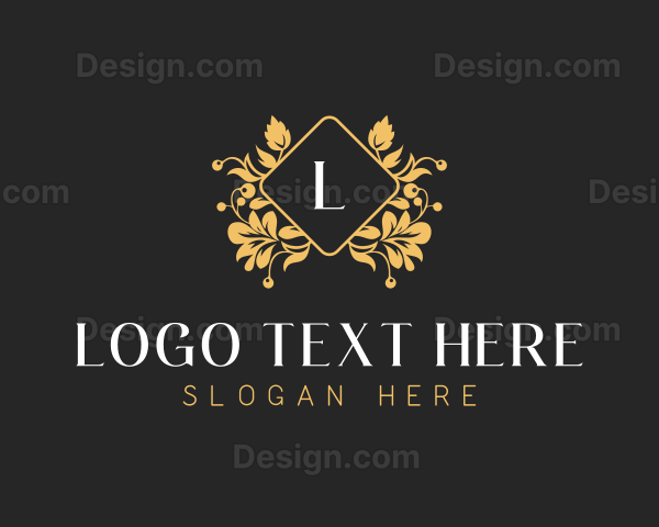 Floral Wedding Event Logo