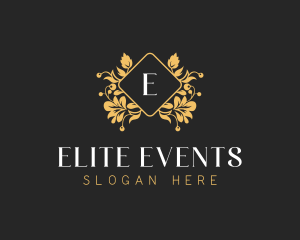 Floral Wedding Event logo design