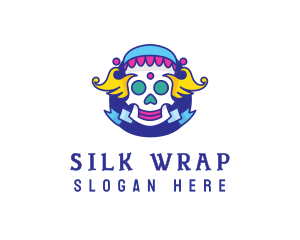 Colorful Skull Costume logo design