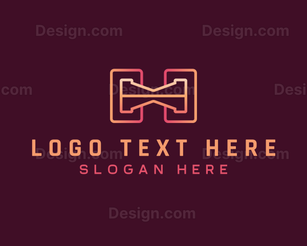 Modern Geometric Professional Letter H Logo