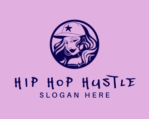 Female Hip Hop Musician  logo design