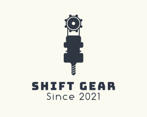 Construction Drill Gear logo design