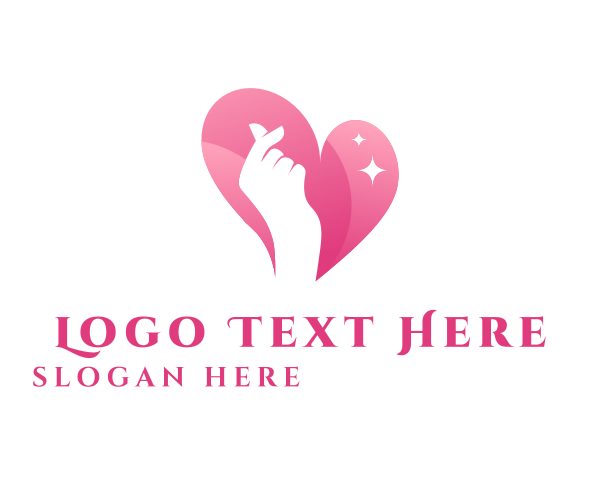 Finger Heart logo example 4