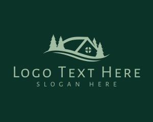 House Roofing Tree logo