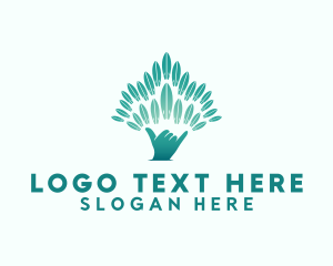 Green Tree Hand logo