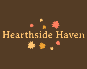 Autumn Leaves Nature logo