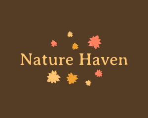 Autumn Leaves Nature logo design