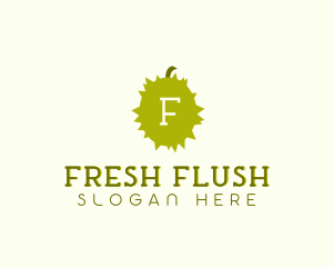 Spiky Durian Fruit logo design