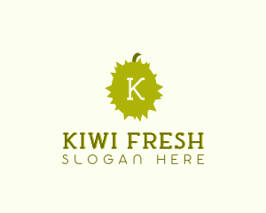 Spiky Durian Fruit logo design