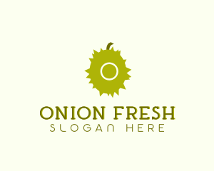 Spiky Durian Fruit logo design